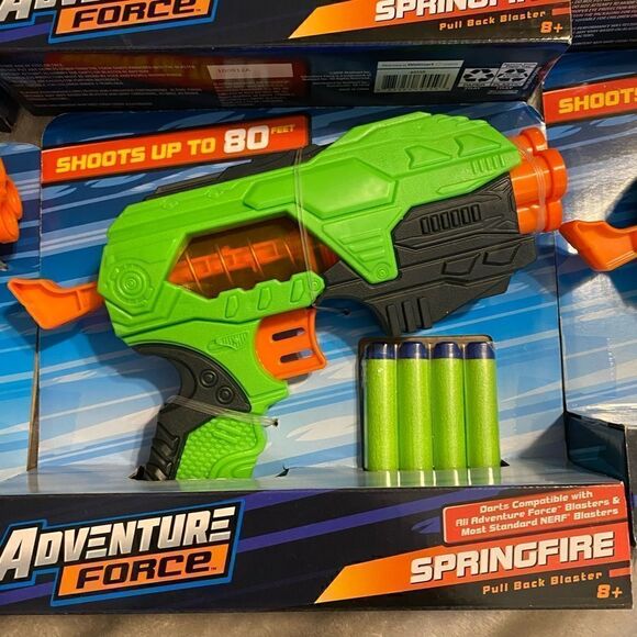 *NIB* Adventure Force Springfire Pull Back Dart Blaster - Picture 2 of 3